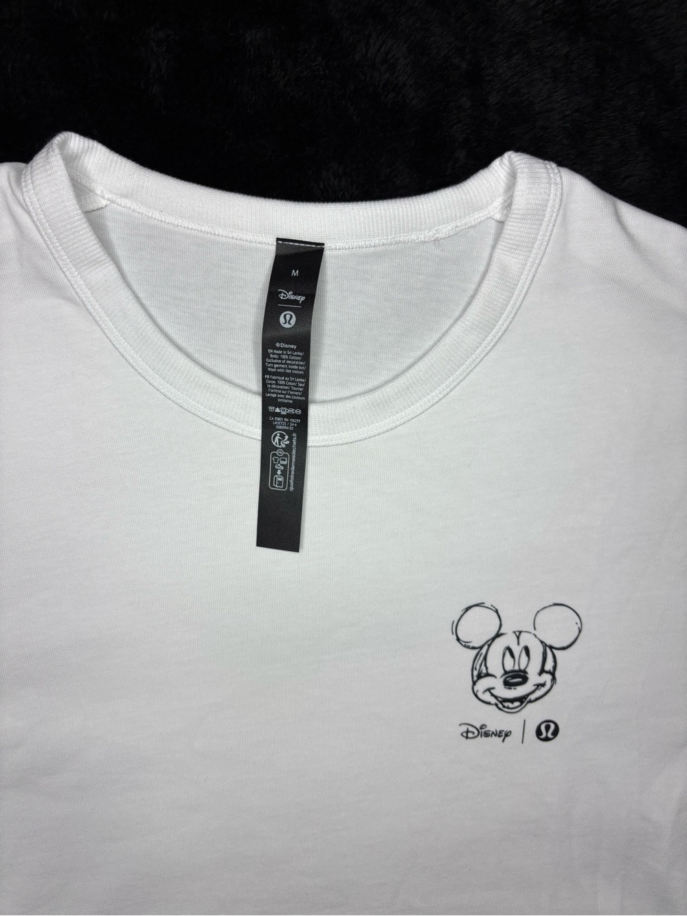 Lululemon x Disney White Graphic Crew Neck T-Shirt - Picture 2 of 6